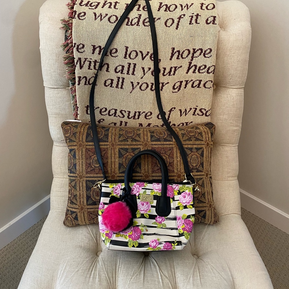 Luv by Betsy Johnson Pink Floral Bag